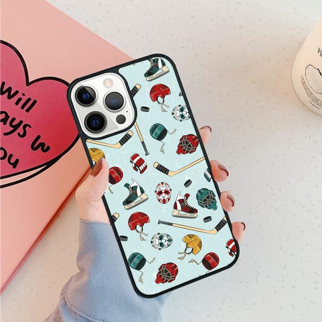Чехол для телефона с рисунком Пруд Хоккей на траве Для iPhone 17 Air 15 16 16e Pro Max 11 12 13 14 Чехол для apple Max Plus coque Fundas