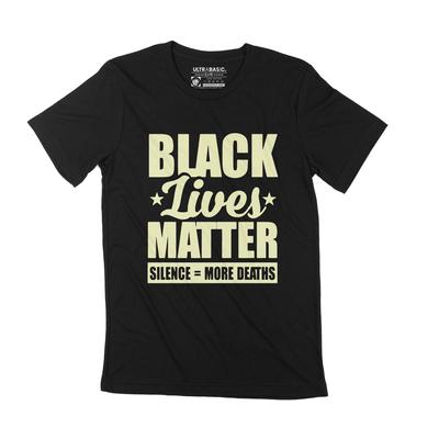 Футболка мужская Silence More Deaths Black Lives Matter Apparel Graphic Tee