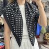 Polyester Polka Dot Head Scarf Elegent Waist Tying Scarf Luxury Bandana  Travel Matching