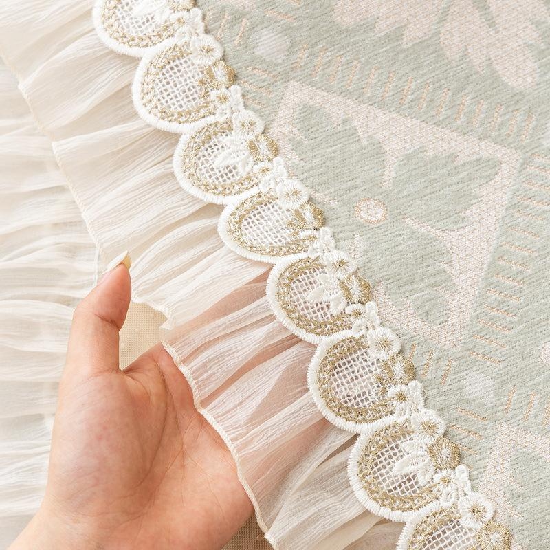 New French Cream Wind Sofa Cushion All Seasons Universal Light Luxury Non-Slip Premium Lace Sofa Cover Cover