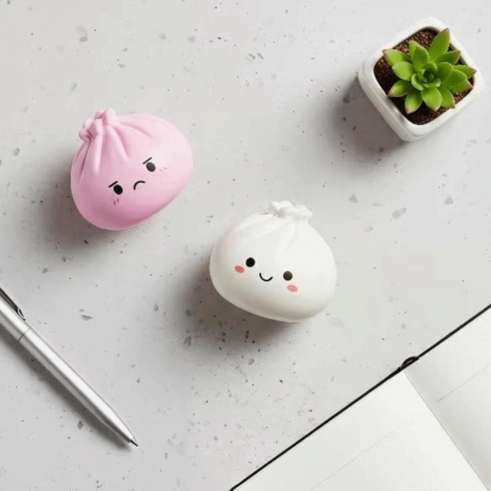 Slow Rebound Bubble Bun Fidget Toy Colorful Soft Squishy Toy Squeeze Bubble Bun Toy Adults & Kids
