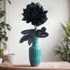 Halloween Artificial Flowers With Spider Black Faux Dahlia With Stem For Vase Gothic Table Centerpieces Home Party Decor