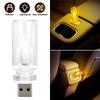 Car Retro 5V LED Bulbs Incandescent Atmosphere Ornament Light Universal USB LED Candle style Rainbow Color Atmosphere Lamp