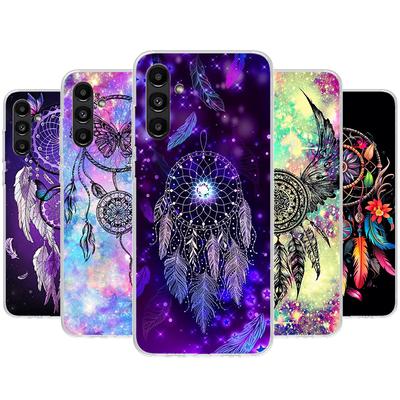 Чехол для телефона «Ловец снов» в стиле ретро с перьями для Samsung Galaxy A55 A54 A53 A52 A15 A14 A13 A12 A35 A34 A33 A32 A25 A24 A23 A22 A04S A0