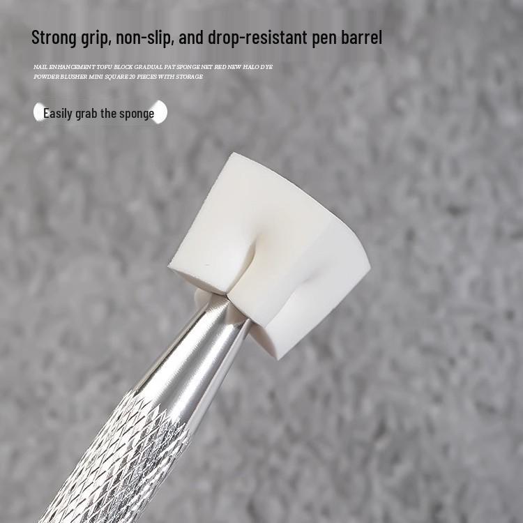 Набор инструментов для нейл-арта: спонж и ручка для градиента омбре