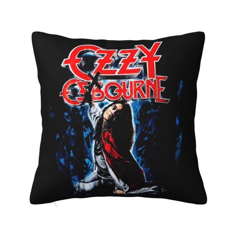 Custom Ozzy Osbourne Prince Of Darkness Cushion Cover Heavy Metal Band Rock Velvet Nordic Throw Pillow Case Home Decoration