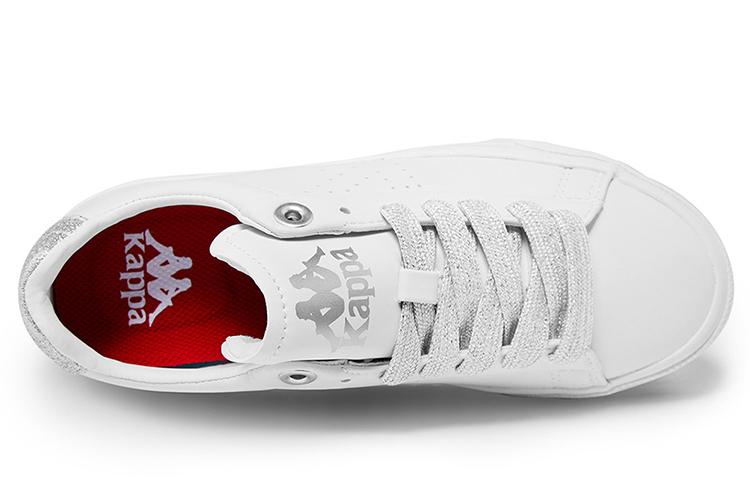 Women's Sneakers Kappa Slip Resistant Abrasion Resistant Cushioning Low top Skateboard Shoes Women's White