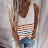 Женский летний вязаный свитер-жилет в европейском и американском стиле