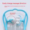 4/6 Rollers Manual Neck Massager Shoulder Cervical Spine Kneading Massage Point Pressure Therapy for Body Relaxation Pain Relief Health Massage Tool