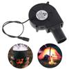 AC100-240V Adjustable Speed Outdoor Cooking Air Blowers Fire Starter BBQ Fan Speed Regulation 33mm Diameter Air Duct