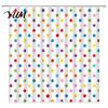 Easy Install Shower Curtains for Home Polka Dot Curtain with Hooks, Waterproof Fabric Bathroom Curtain, Retro Bath Decorative Washable Bathtub Decor,