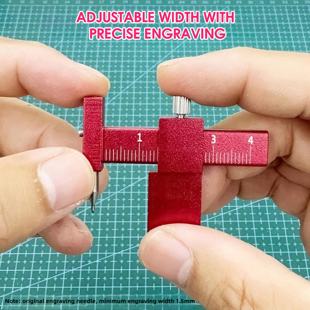 Модельный скрайбер со сменными лезвиями, параллельным позиционирующим упором и инструментом для равномерной разметки для DIY-крафта