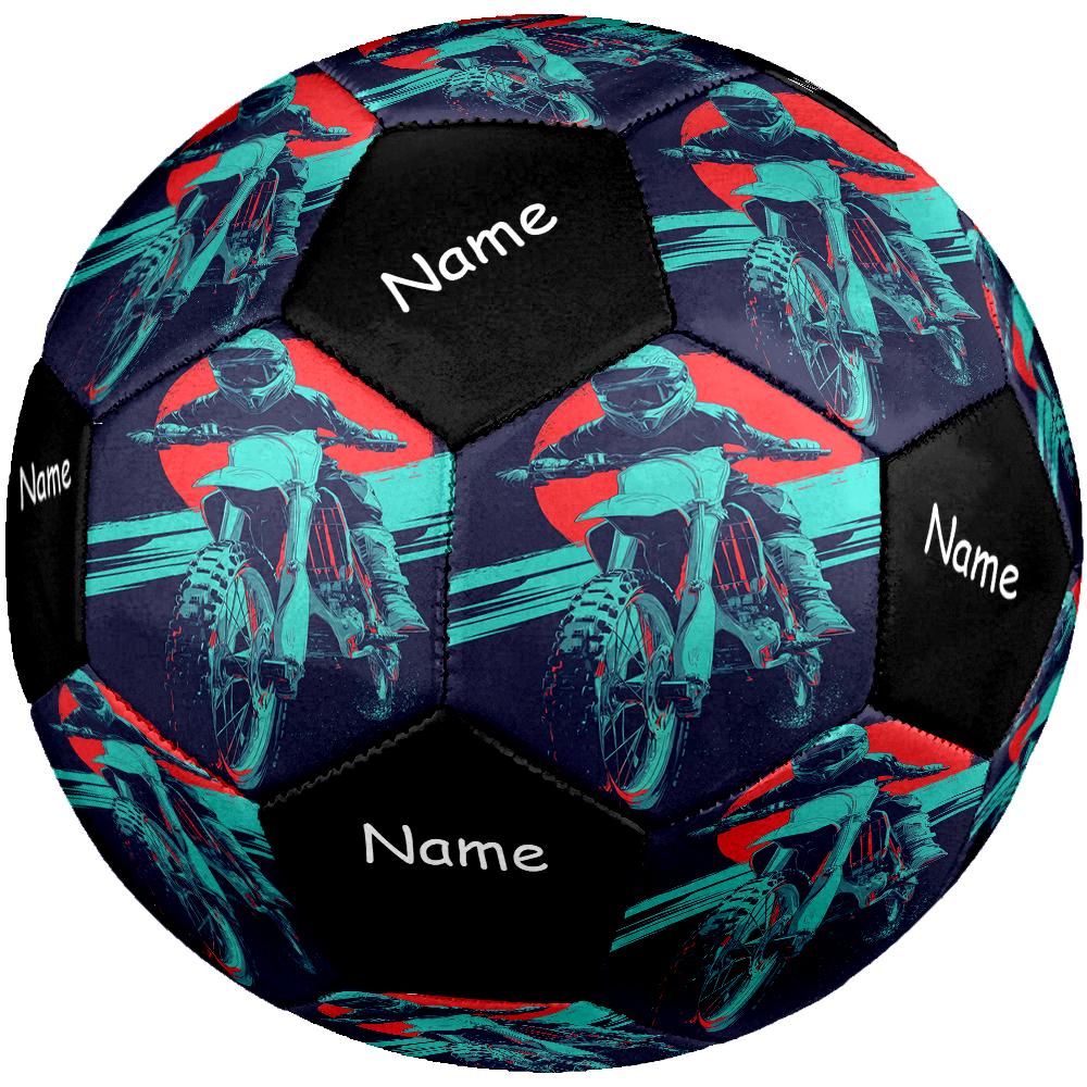 Custom Name off road motorcycles Theme Size 5 Soccer Ball, Suitable for Both Indoor and Outdoor Matches, a Gift Suitable for Everyone.