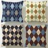 Stripes intersecting Cushion Cover Soft  EasyWash Pillow Case  Versatile for Couch Bed Travel and Office