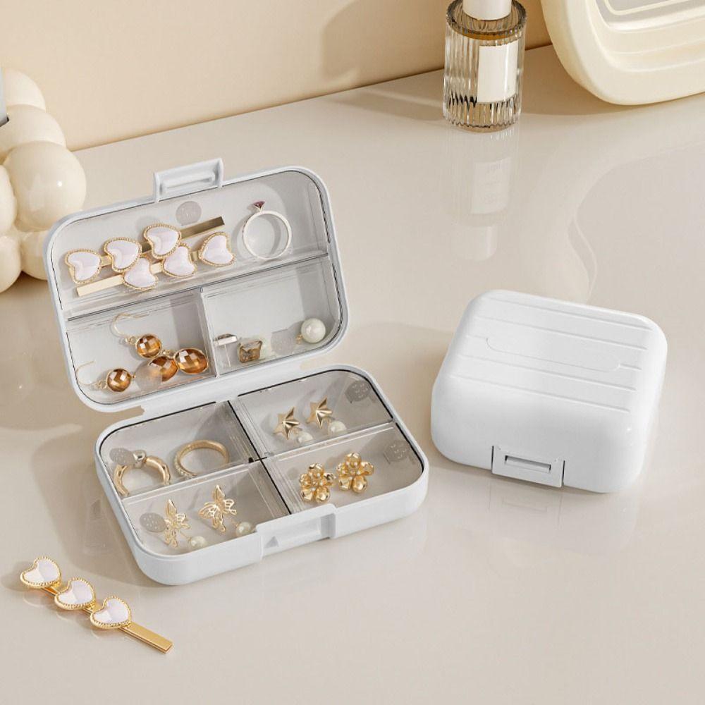 Portable Jewelry Box Mini Storage Box Durable Pill Case Earrings