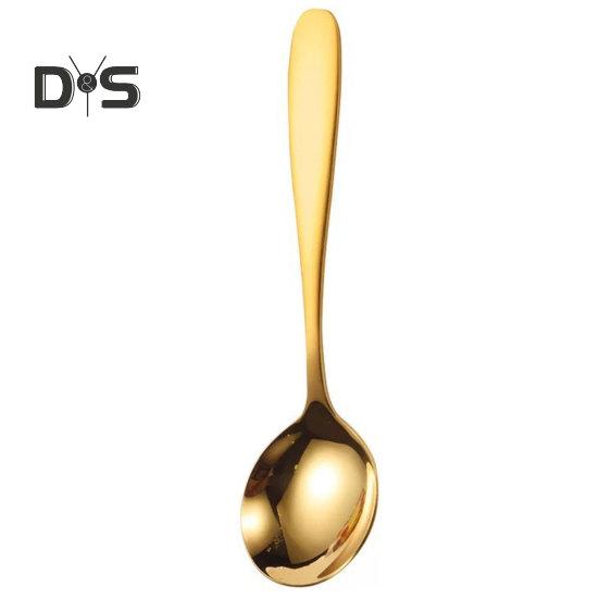 Ложка для супа, не содержащая BPA, пищевая ложка из нержавеющей стали, кухонная ложка с длинной ручкой, столовая посуда, инструмент