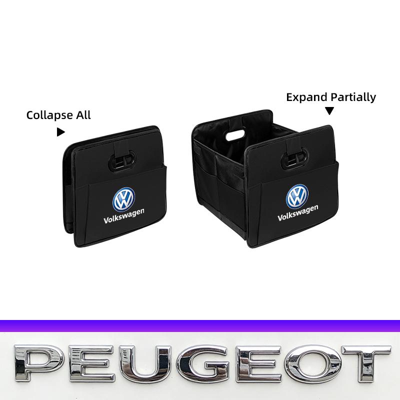 Large Capacity Foldable Car Trunk Storage Box Valve Cap For VW Golf Amarok T5 Phaeton Teramont ID3 Tiguan T-Cross Passat Magotan zr1