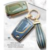 Flip Folding Remote Key Case Cover For Toyota Auris Corolla Avensis Verso Yaris Aygo Camry RAV4 Keychain Covers Car