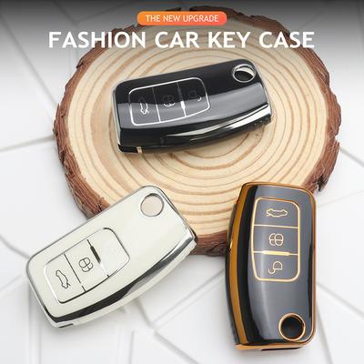 Чехол-брелок из ТПУ для ключа автомобиля Ford Focus Fiesta Mondeo Kuga C-Max Ecosport S-Max Fusion Falcon Escape Galaxy Автоаксессуары
