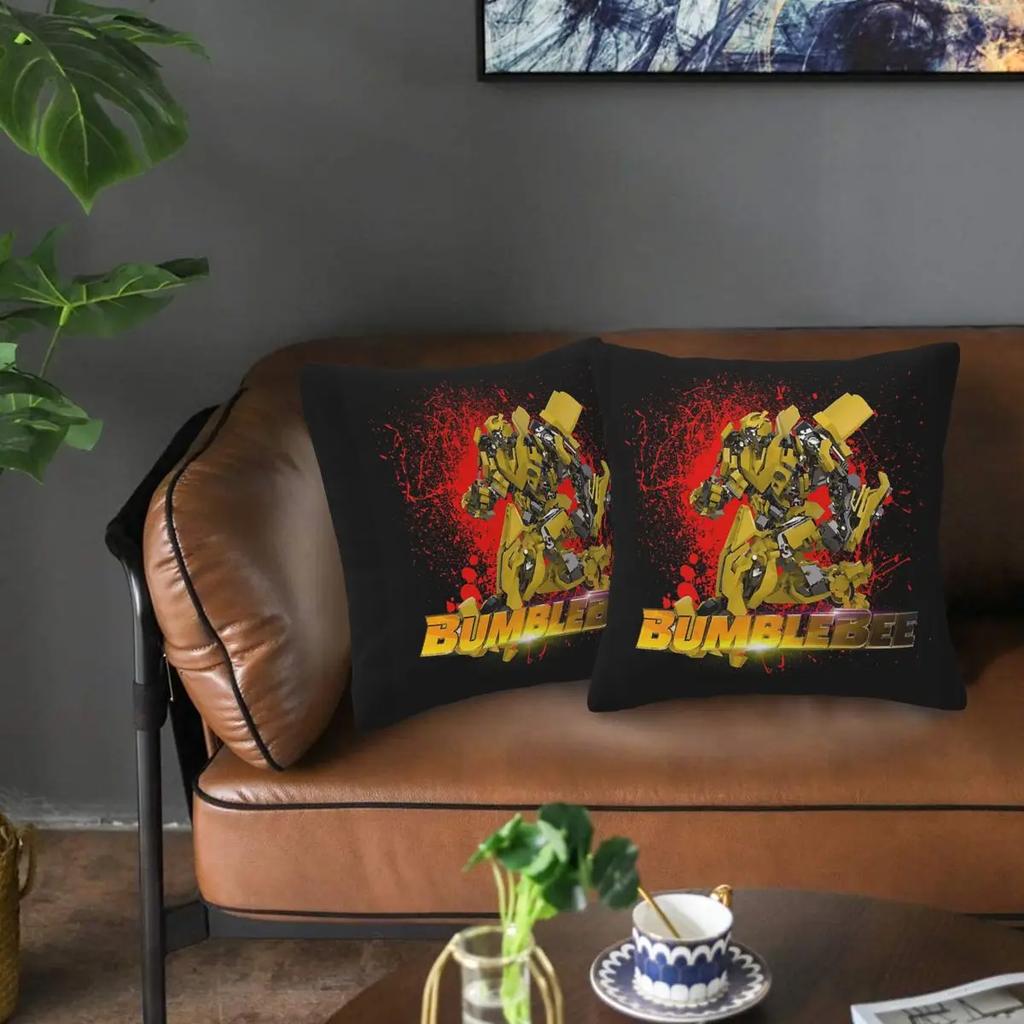 Трансформеры Автоботы 2 шт. Квадратная наволочка Наволочка Подушка на молнии Декоративная Уютная Подушка-плед для дома Дивана