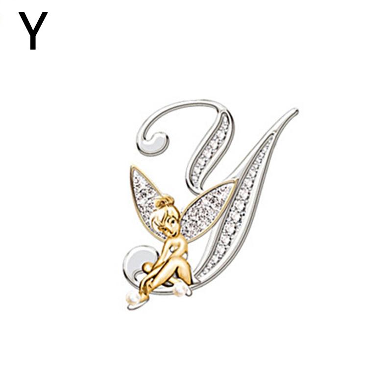 1PC Fashion Brooches Alphabet A-Z Corsage Handmade Gift Exquisite Jewelry Accessories KTY