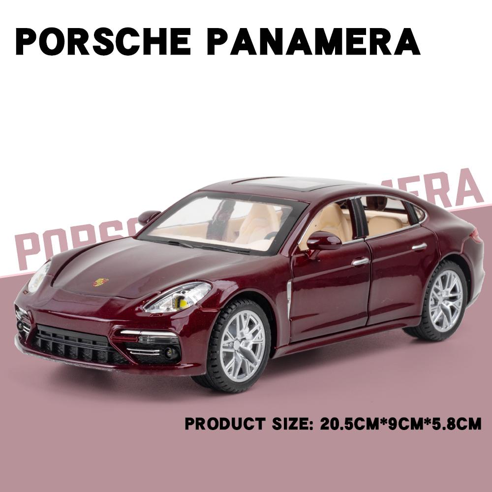 1:24 Литых и Игрушечных Модели Автомобилей Porsche Panamera Симуляция Звука и Света Игрушка с Оттяжкой Коллекция Детских Игрушек Подарок
