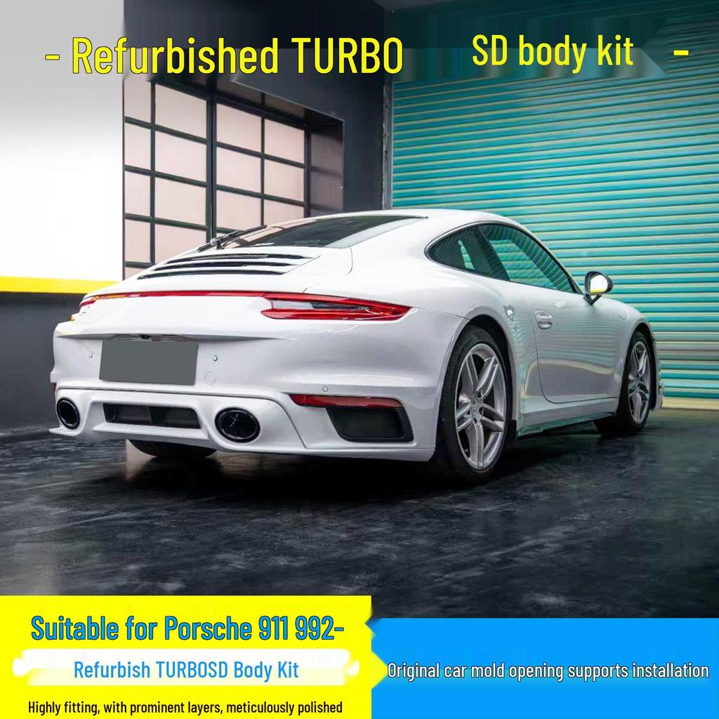 Подходит для Porsche 991/992 Turbo: Передний и задний бампер, Задний фонарь, Дневные ходовые огни, Комплект боковых юбок