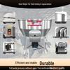 Jinggong 220V Large 304 Stainless Steel Dry/Wet Plastic Pellet Mixer CN plug (adapter included)
