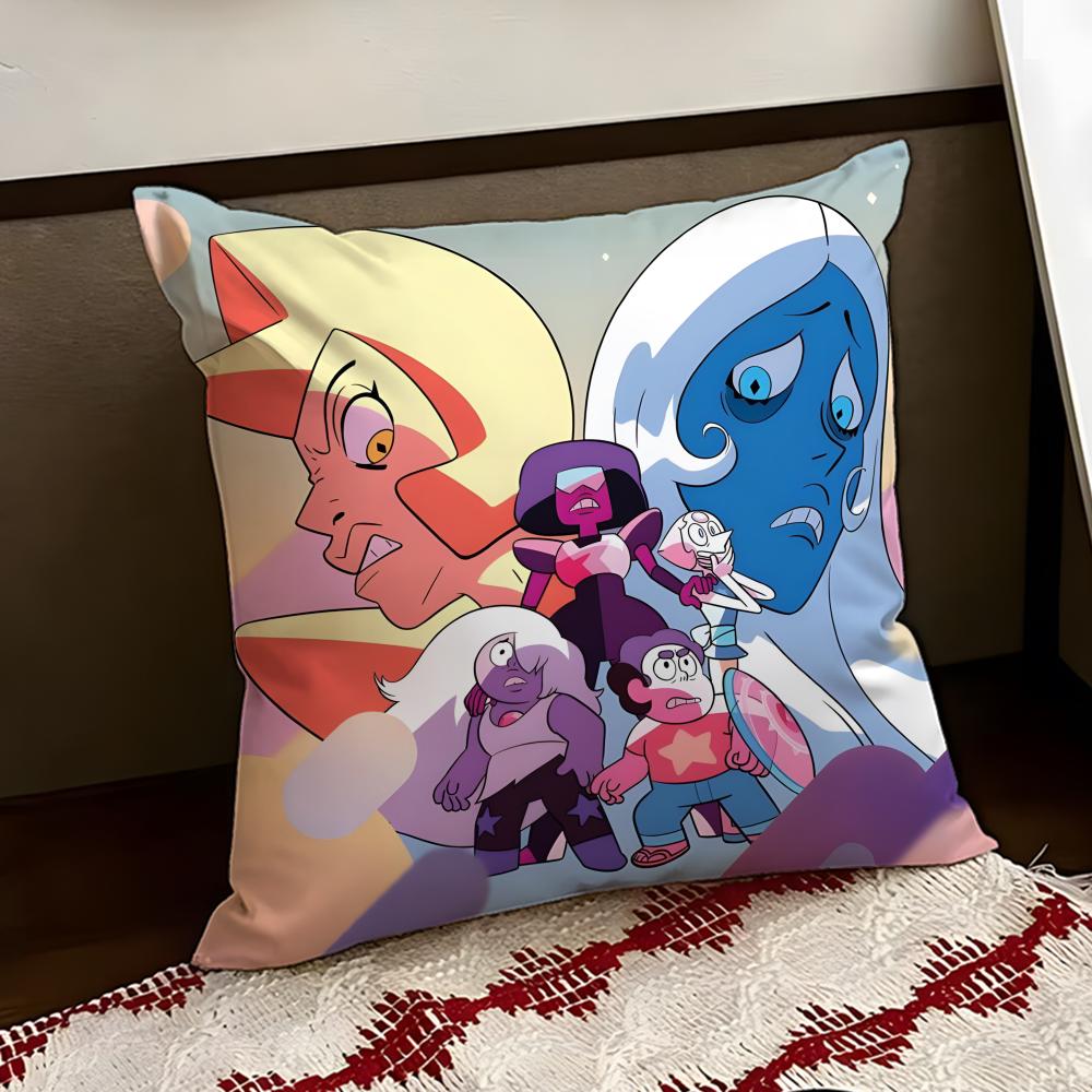Подушка с принтом из аниме Steven Universe, двусторонняя, мягкая, прочная, чехол для подушки, для дома, автомобиля, многоцелевая, для ежедневного комфорта