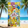 1Pc Simpsons Family Adventure Beach Towel, Quick Dry, Multi-Use for Beach Pool Gym Yoga Home Travel, Christmas, Halloween, Xmas Gift S788
