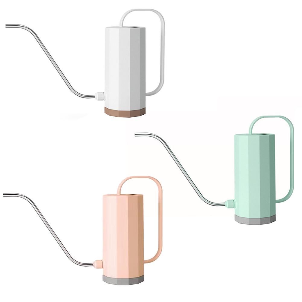 1000ml Stainless Steel Watering Can with Curved Mouth Removable Nozzle Ideal for Indoor and Outdoor Plant Care