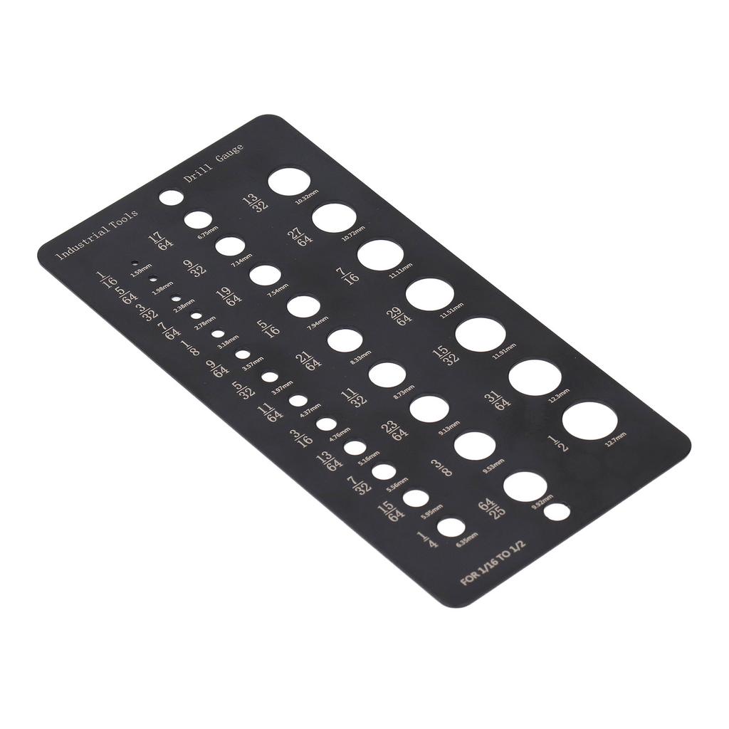 Калибр сверла 29 отверстий 1/16 до 1/2 дюйма десятичный метрический нержавеющая сталь сверло размер проверки для O