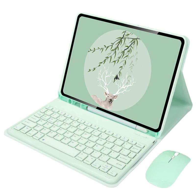 Клавиатура для iPad с чехлом для iPad 10, 9, 8, 7, 6, 5 поколения 10,9 дюйма 10,2 дюйма 9,7 дюйма Air 5 4 3 2 1 Pro 11 10,5 9,7, чехол-подставка