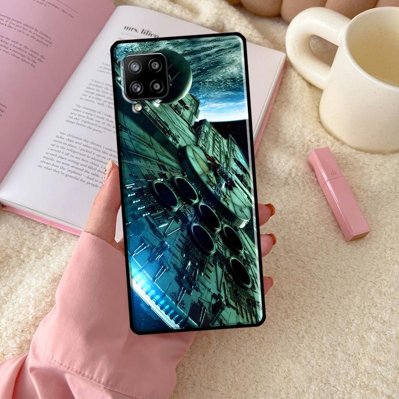 Space Ship Art For Samsung Galaxy A54 A34 A14 A52 A32 A12 A13 A33 A53 A15 A16 A26 A36 A56 A06 A35 A55 Case