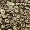 5Pcs Resin Four-Eye Coffee Edge Button Casual Men'S And Women'S Clothing Accessories Knitted Cardigan Sleeve Collar Button Shirt Clothing Accessories
