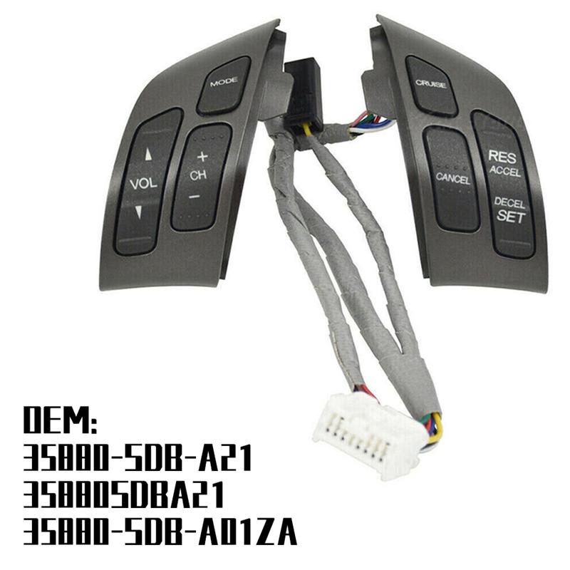 Multifunction Steering Wheel Cruise Volume Control Switch Button For Honda Accord 2003-07 35880-SDB-A21 35880-SDB-A01ZA Parts