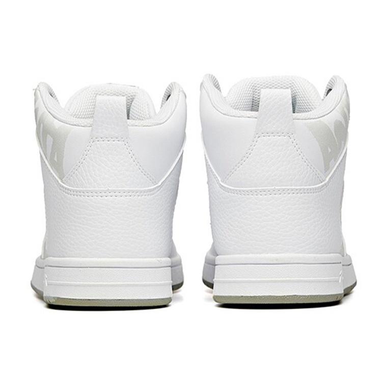 Anta Slip Resistant Cushioning Abrasion Resistant Low top Skateboard Shoes Women's White Gray 92548060-1