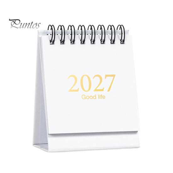 Маленький ежедневник-планировщик на 2027-2028 годы, мини-календарь-планнер на стол, 18 месяцев, с января. Милые канцелярские принадлежности на 2027 год до июня.