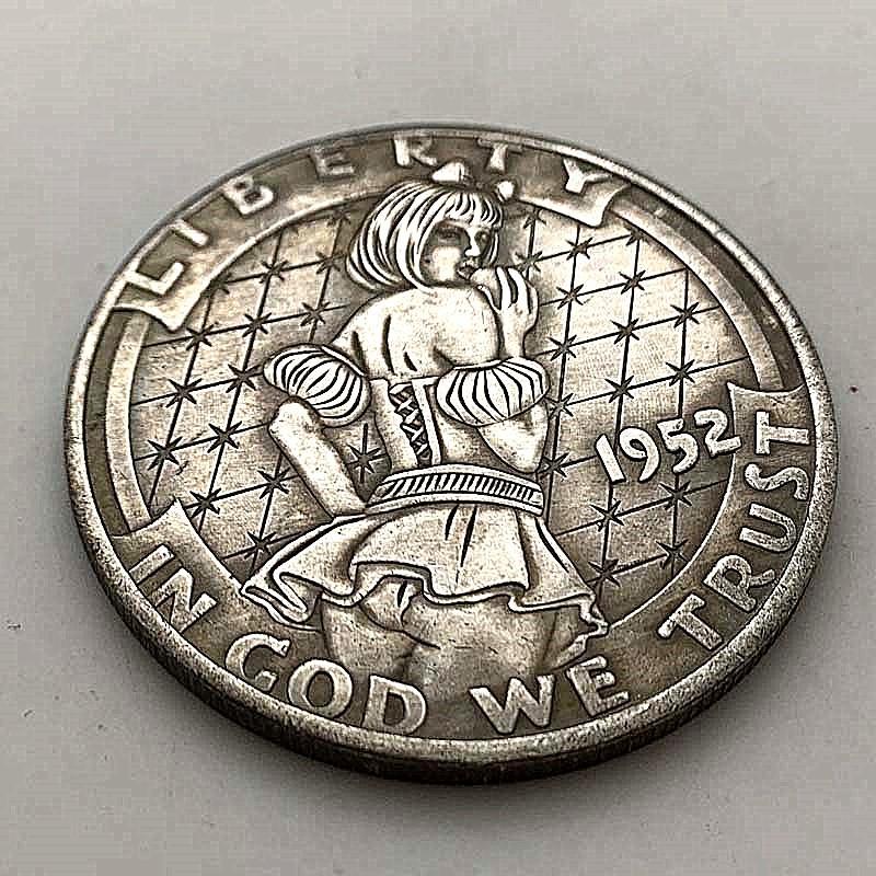 1952 Stray Coins, Crafts, Brass Old Silver Commemorative Medals, Play with Creative Gifts, Coin Commemorative Coins