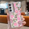 Чехол с тропическими листьями и цветами для iPhone 18 Pro Max С покрытием для камеры Прозрачный мягкий чехол для iPhone 17 16 15 14 13 Pro Max 17E 16E