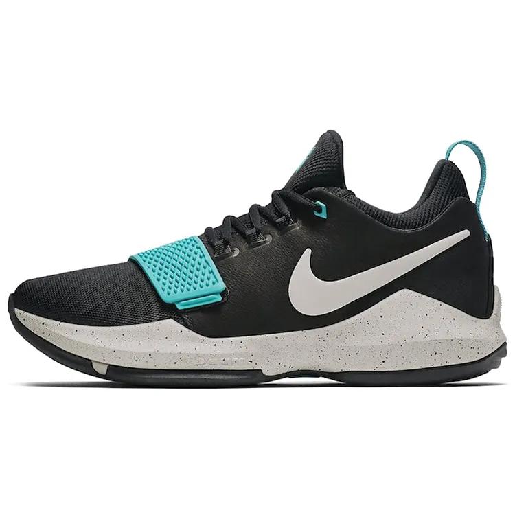Nike Pg 1 Black Aqua Splash Ink Green Version 'Black Light Bone Light Aqua' (Unisex) Basketball Shoes 878628 002