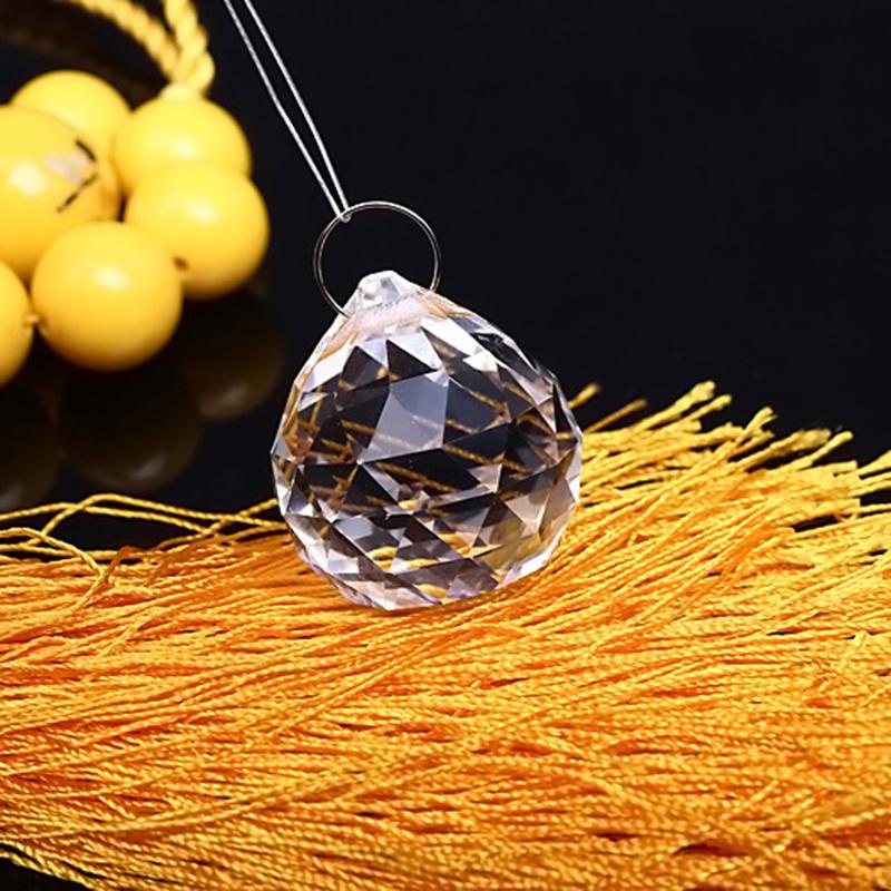 1 Pc Clear Chandelier Crystal Ball Lamp Prisms Parts Suncatcher Pendants 30mm