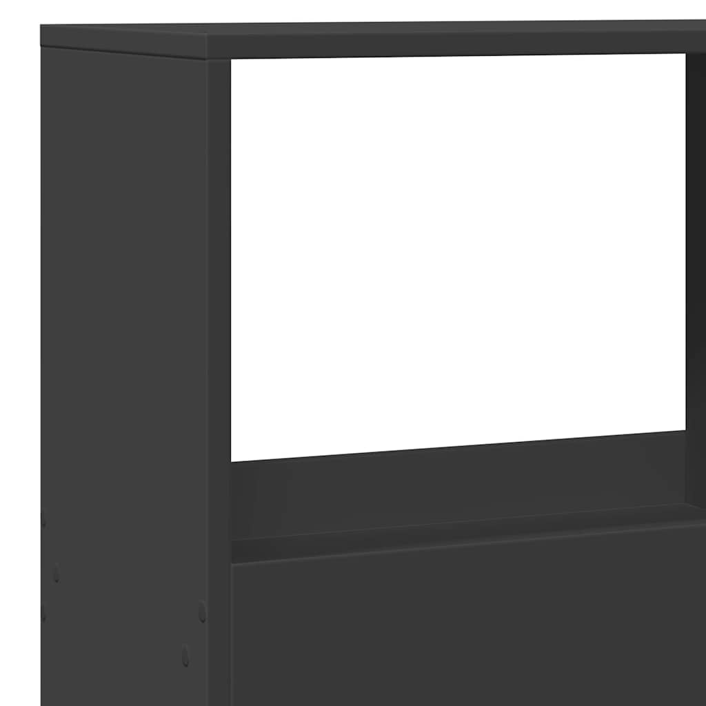 Room Divider Black 100 x 33 x 155.5 cm Engineered Wood
