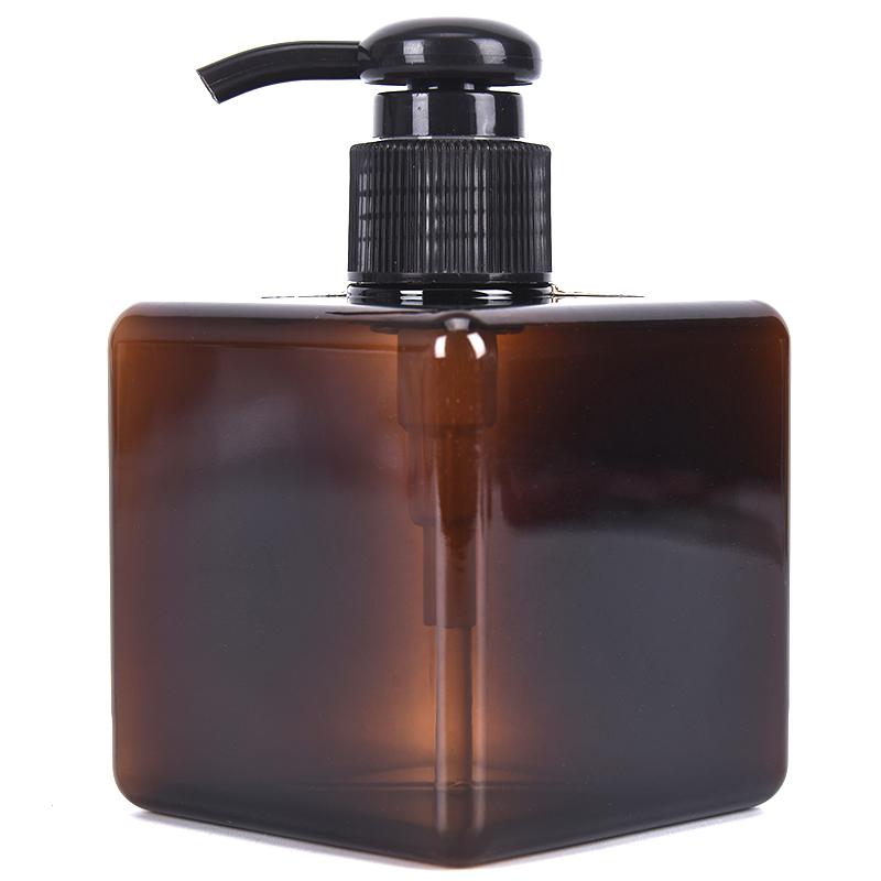 250 мл бутылка лосьона квадратная пустая пластиковая бутылка шампунь мытье лица бутылка