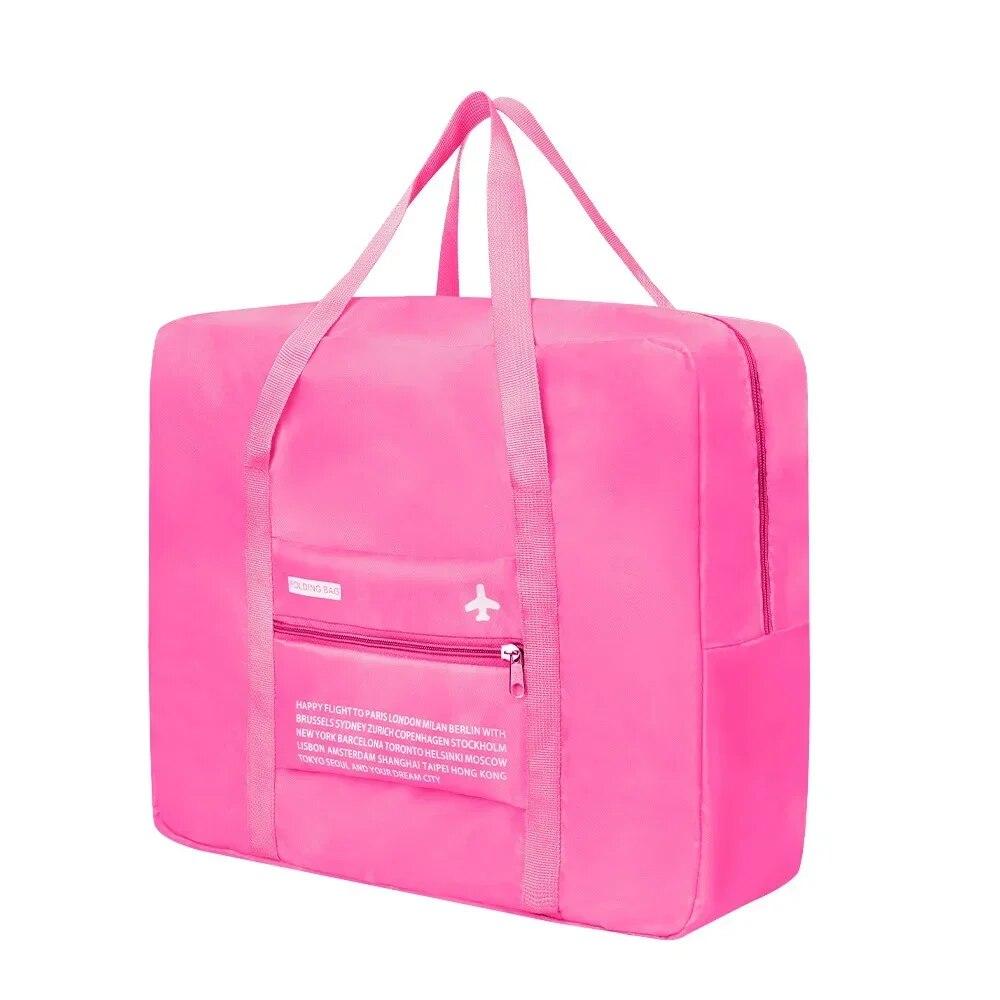 Портативная нейлоновая сумка большой емкости, складная сумка для хранения в самолете, водонепроницаемый органайзер для ручной клади, органайзер для путешествий