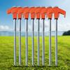 8Pcs Camping Pegs Drill In with Hex Socket Heavy Duty Spiral Screw Heavy Duty Tent Stakes Pegs Screw In Camping Tent Pegs