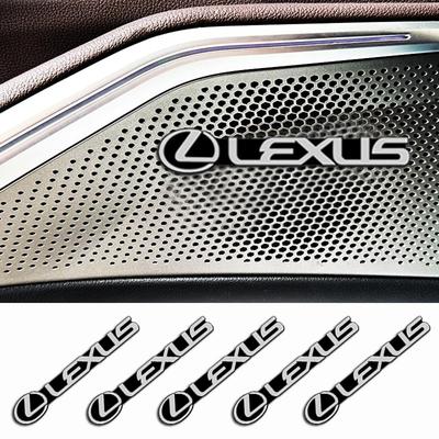 5 шт. Наклейки на динамики Lexus RX LX CT EX HS NX ES LX LC GS IS Металлическая декоративная эмблема Крутая (Лексус)