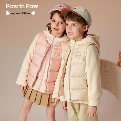 Детская пуховая куртка 2-в-1 PawinPaw с мультяшным медведем