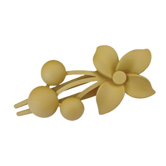 Матовая текстура, коготь для волос, цветочный декор, толстая тонкая заколка для волос, нескользящая матовая отделка, большая заколка для волос на затылке, аксессуары для волос