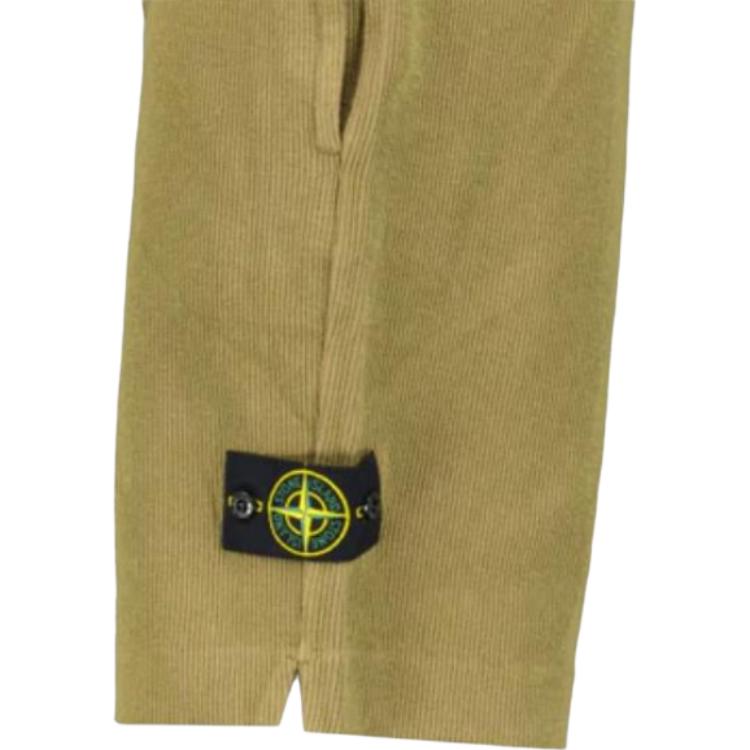 STONE ISLAND Однотонные повседневные шорты с эластичной талией для мужчин, желтые 781565756-V0098